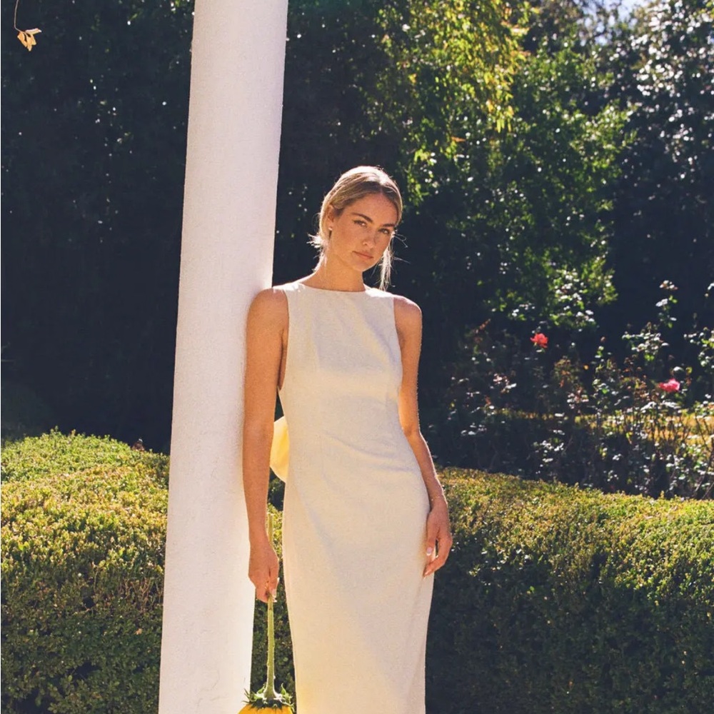 Anne Louise Boutique Buttercream Bow Dress